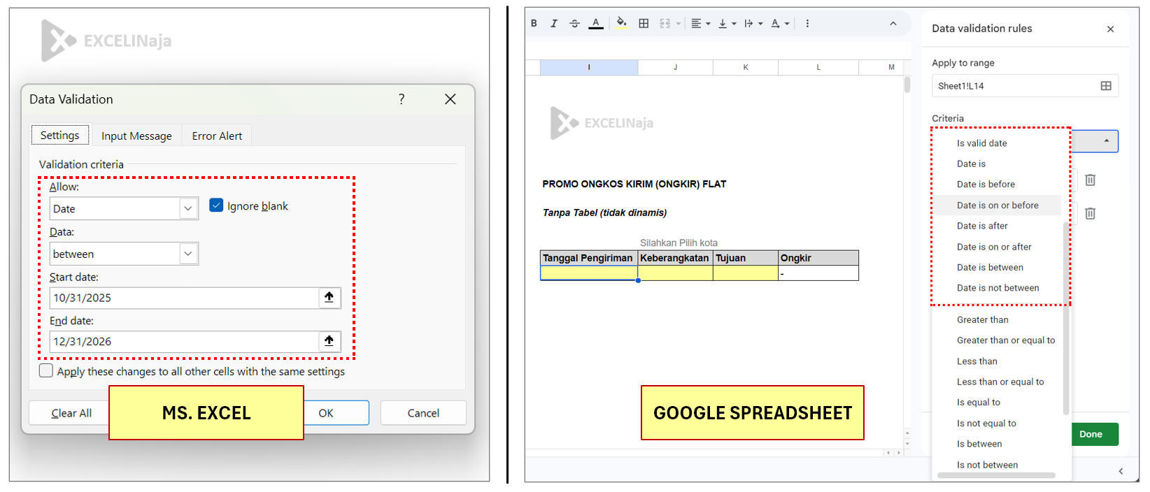 Fitur Data Validation DateTime