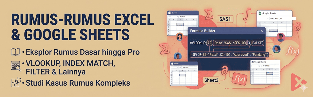 Rumus Excel dan google sheets