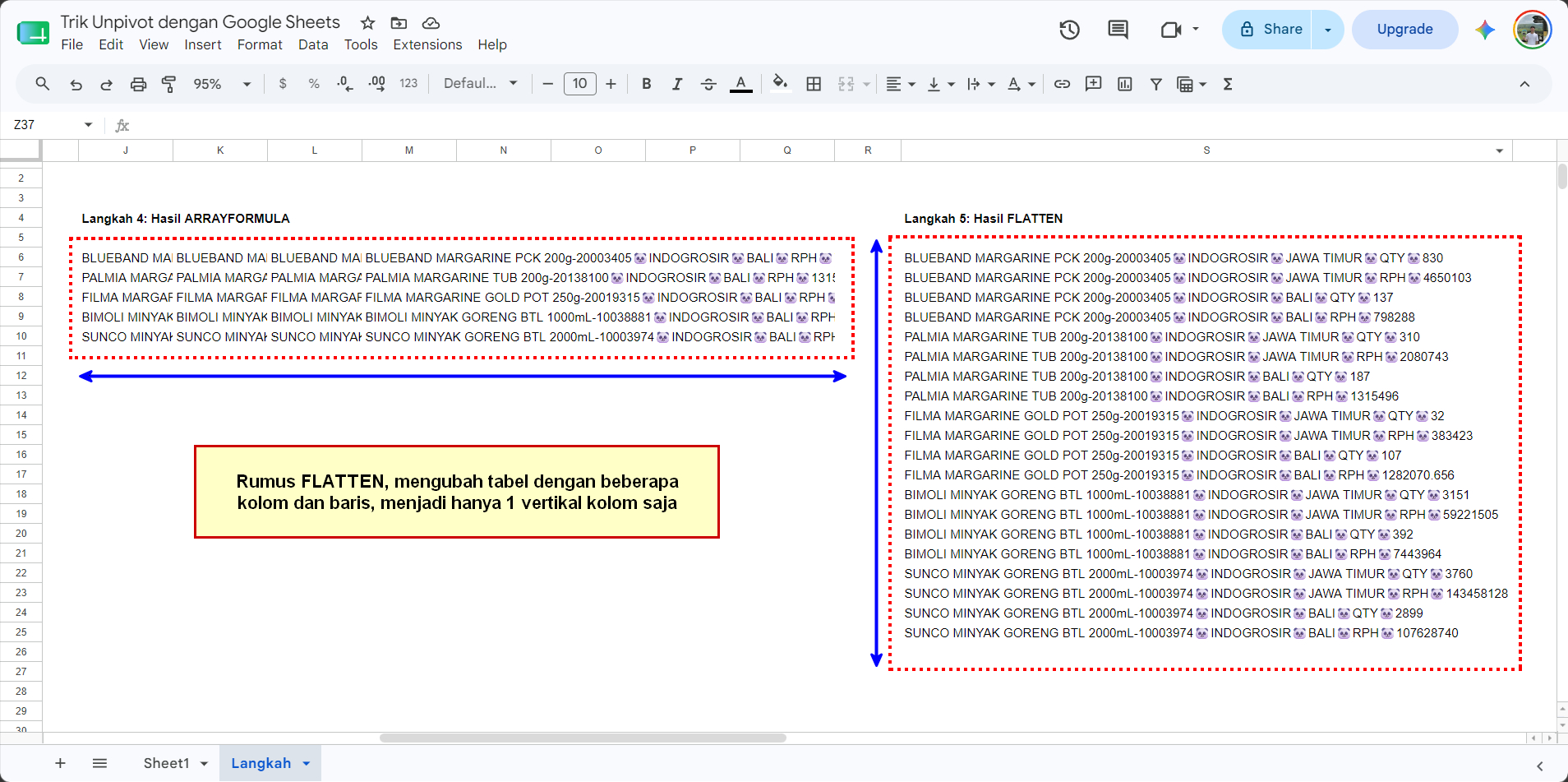 Google Sheets Hasil FLATTEN Google Sheets Hasil FLATTEN
