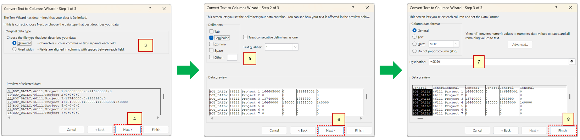 Text to Columns Excel part 2